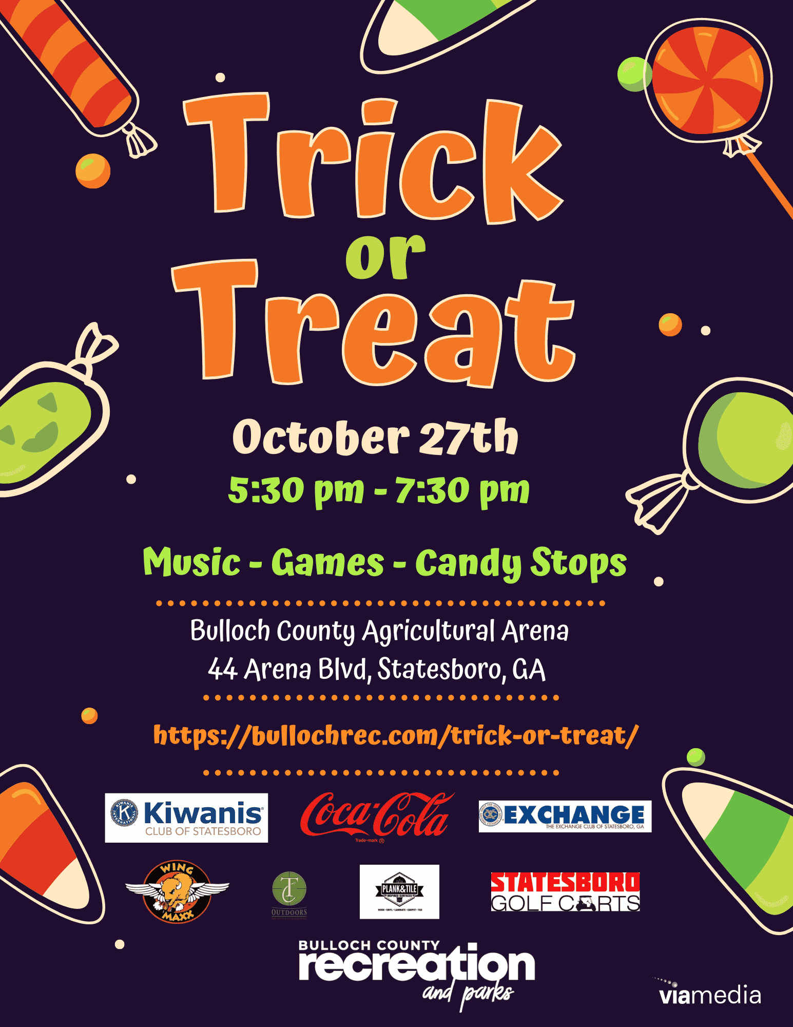 Trick or Treat – Bulloch Co Recreation and Parks